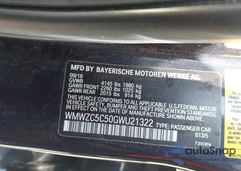 2016 Mini Countryman Cooper S from USA, damaged, VIN WMWZC5C50GWU21322